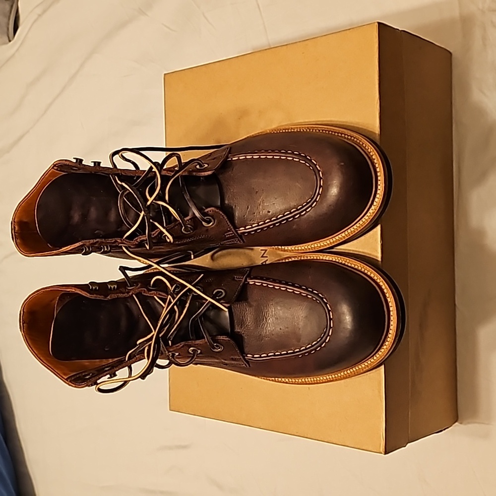 Grant stone brass boot dark burgundy kudu 11d